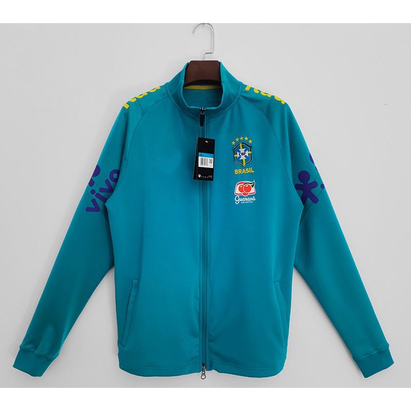 Brazil National Team Soccer Jacket Long Sleeve Hooded Sportswear Men Women Athletic Outerwear