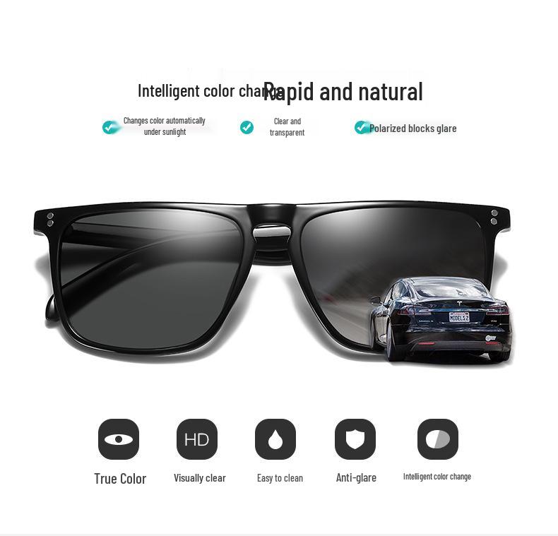Aolong 627BS Polarized Photochromic Sunglasses - Fashionable Driving & Night Vision Glasses