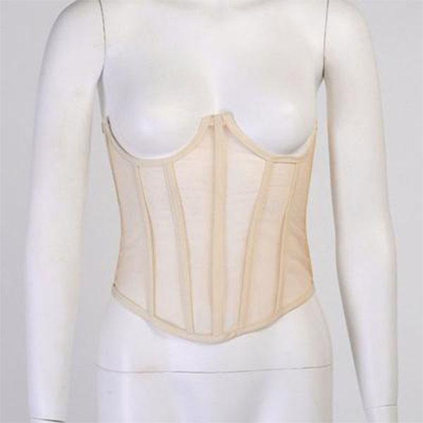 Women Sleeveless Through Mesh Waist Slim Shaper Shapewear Corset Bandage