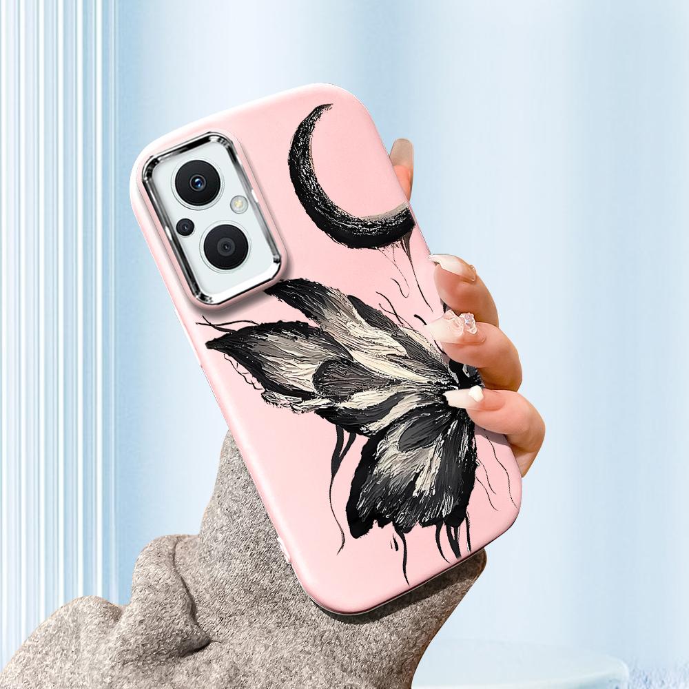 

Для Vivo V23 V25 V27 V29 V30 Y27S Y28 Y33S Y36 Infinix Hot30I Hot40 Tecno Spark20 Мультяшный Черный Кот Серебристый Край Мягкий Жидкий Силиконовый Защитный Чехол Vivo Y91I розовый