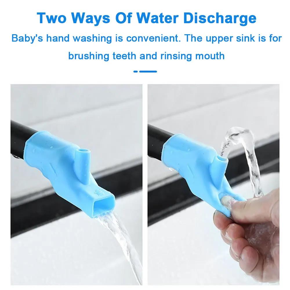 Silicone World Silicone Faucet Extender Water Tap Nozzle Water Guide Groove Children's Hand Washing Bathroom Sink Kitchen Tools