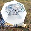 1PC Elephant Umbrella-8-Rib Reinforced, Automatic Open, Lightweight & Durable, Fashion Accessory for Outdoor, H0412