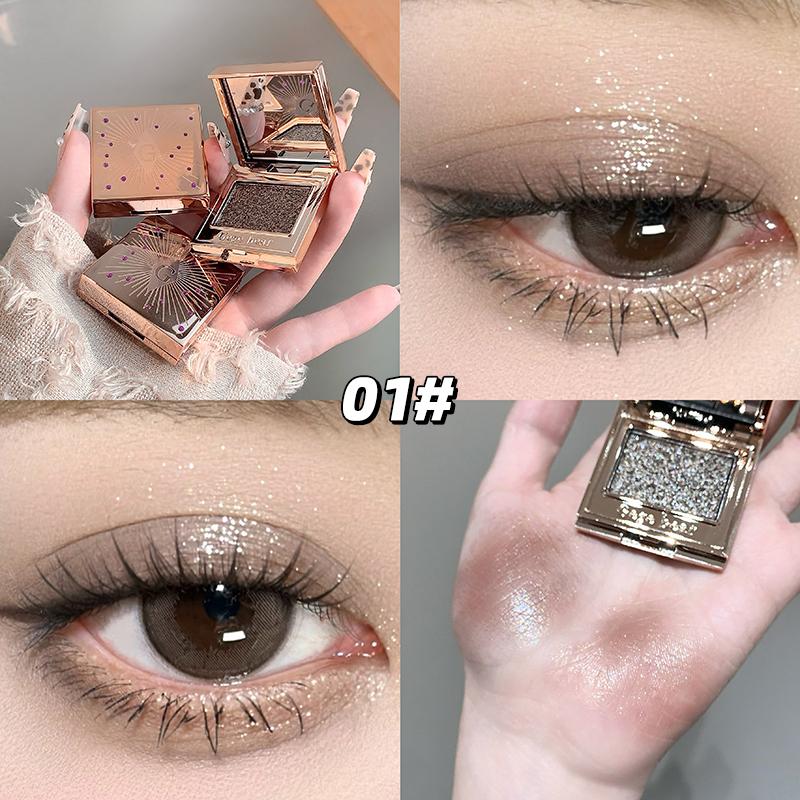 GEGE BEAR Schimmernde Einzel-Lidschatten-Palette, Ultra-pigmentiert, Lang anhaltend, Zart, Perfekter Lidschatten für einen strahlenden Look.