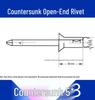 Aluminum Flat Head Iron Core Countersunk Pop Rivets
