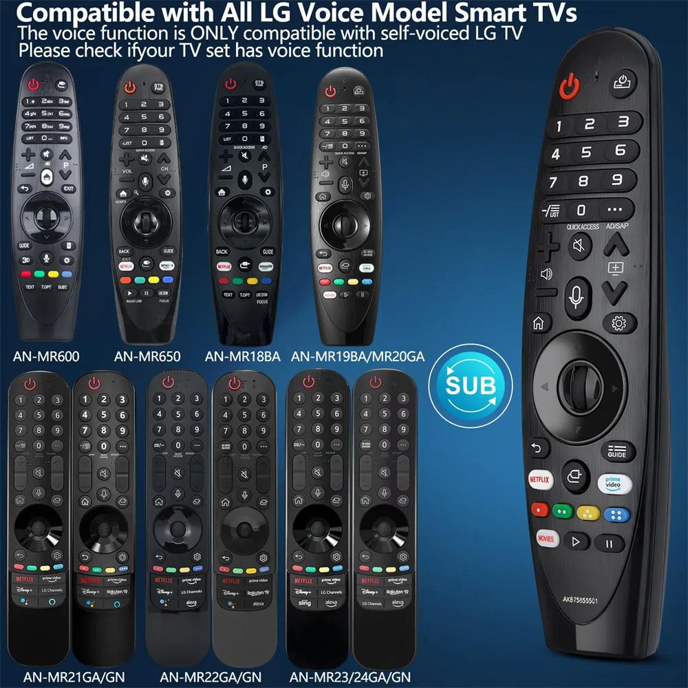 MRSVI Magic Remote Control AKB75855501 for Smart TV Controller AN-MR18BA AN-MR19BA MR20GA AN-MR650A with Voice and Cursor