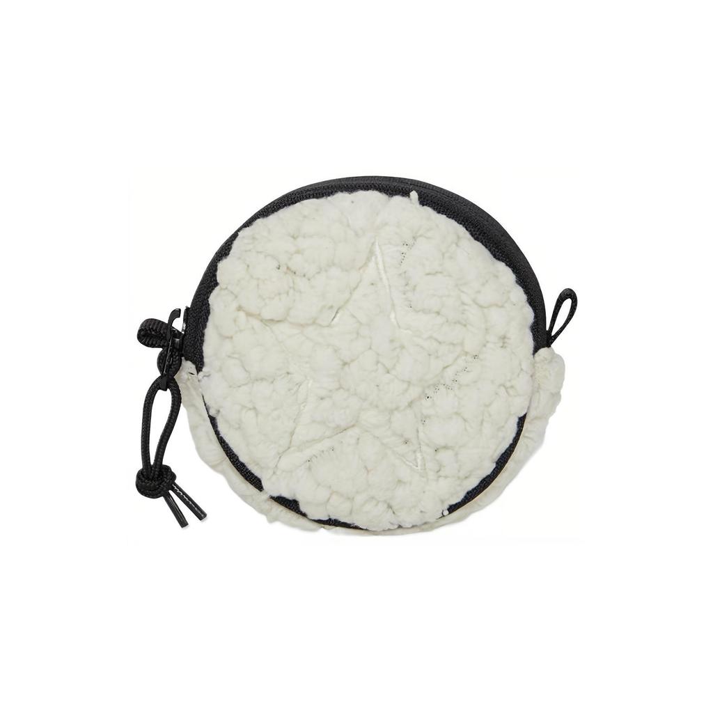 New Converse Utility Pouch Velour Coin Purse Regular Unisex White 10022711-A01