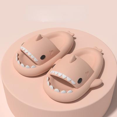 High Quality 4cm Soft Bottom Thick Bottom Shark Parent-child Slippers for Women At Home Cartoon Children EVA Sandals for Couples Slippers