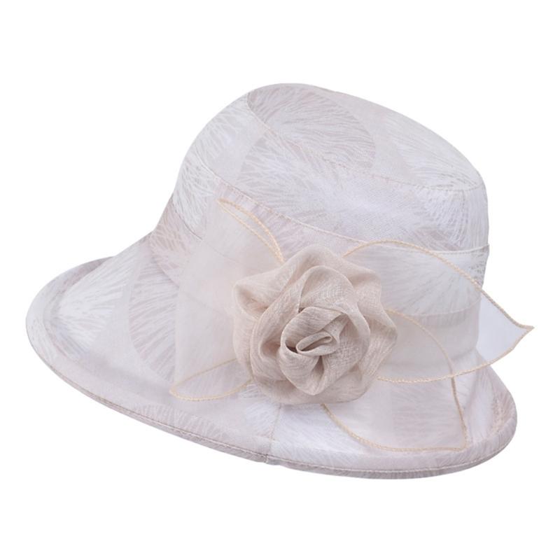 

Women s Fashionable Mesh Sun Hat Flower Decoration Portable and Comfortable for Lady, Ideal for Travel