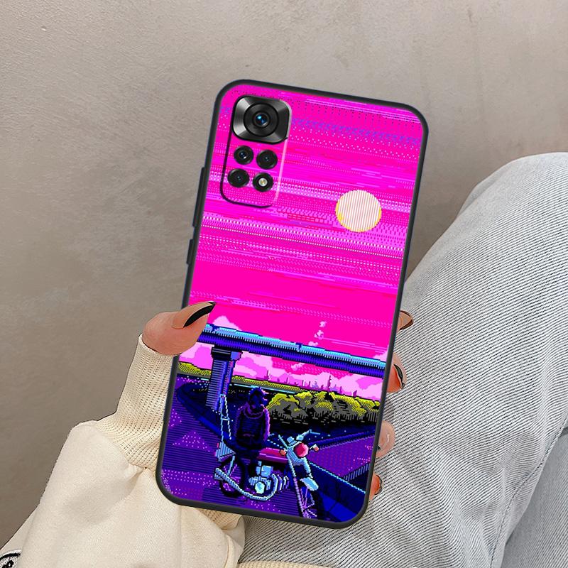 

Neon Motorcycle Art For Xiaomi Redmi Note 13 9 10 11 12 14 15 Pro Plus Case Cover For Redmi 14C 10C 12C 13C 15C Redmi 15 5G