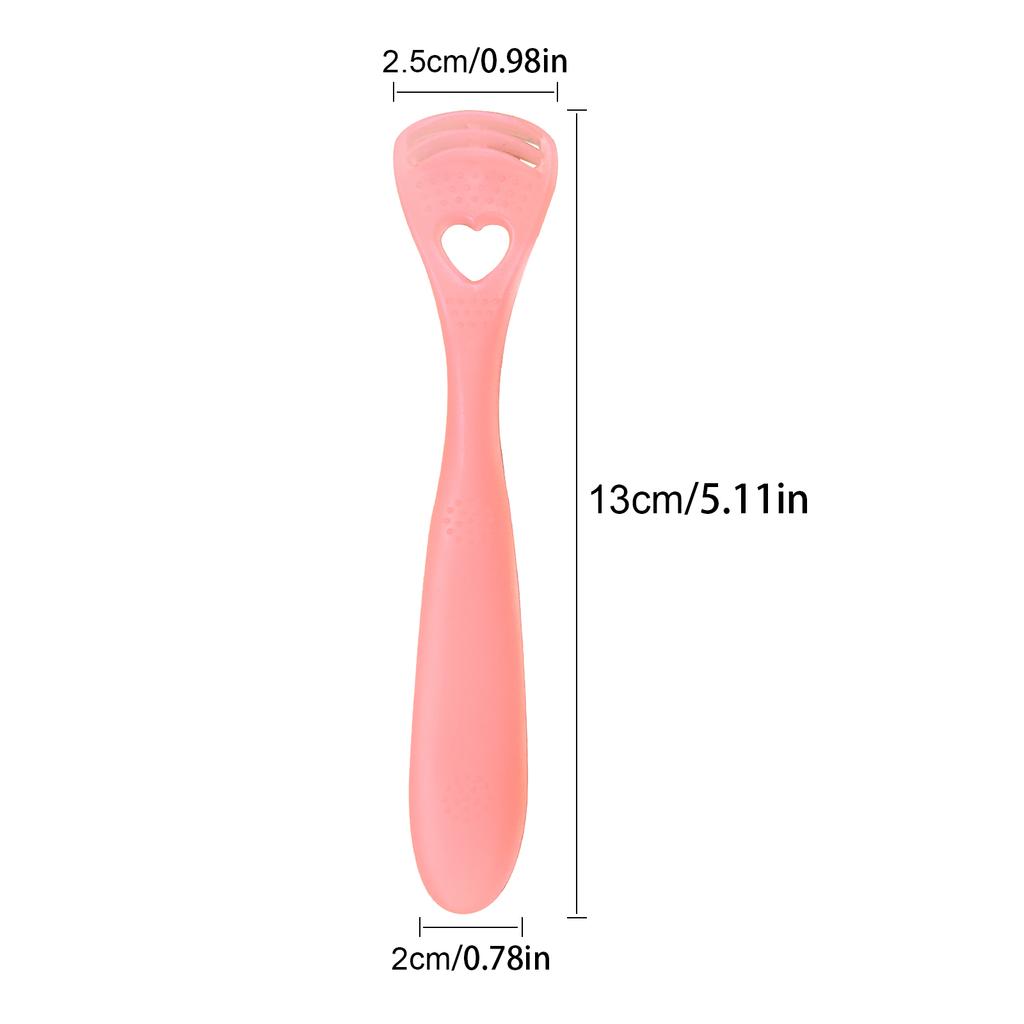 2Pcs Tongue Surface Oral Cleaning Brushes Adult Children Soft Silica Gel Tongue Scraper Color Random Oral Cleaner Brush