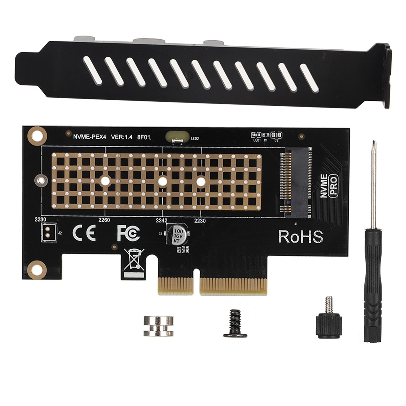 

SK4 PCIE 3.0 x 4 NVMe Adapter Card for NVMe m.2 SSD PCIE x 4 x 8 x 16 Slots