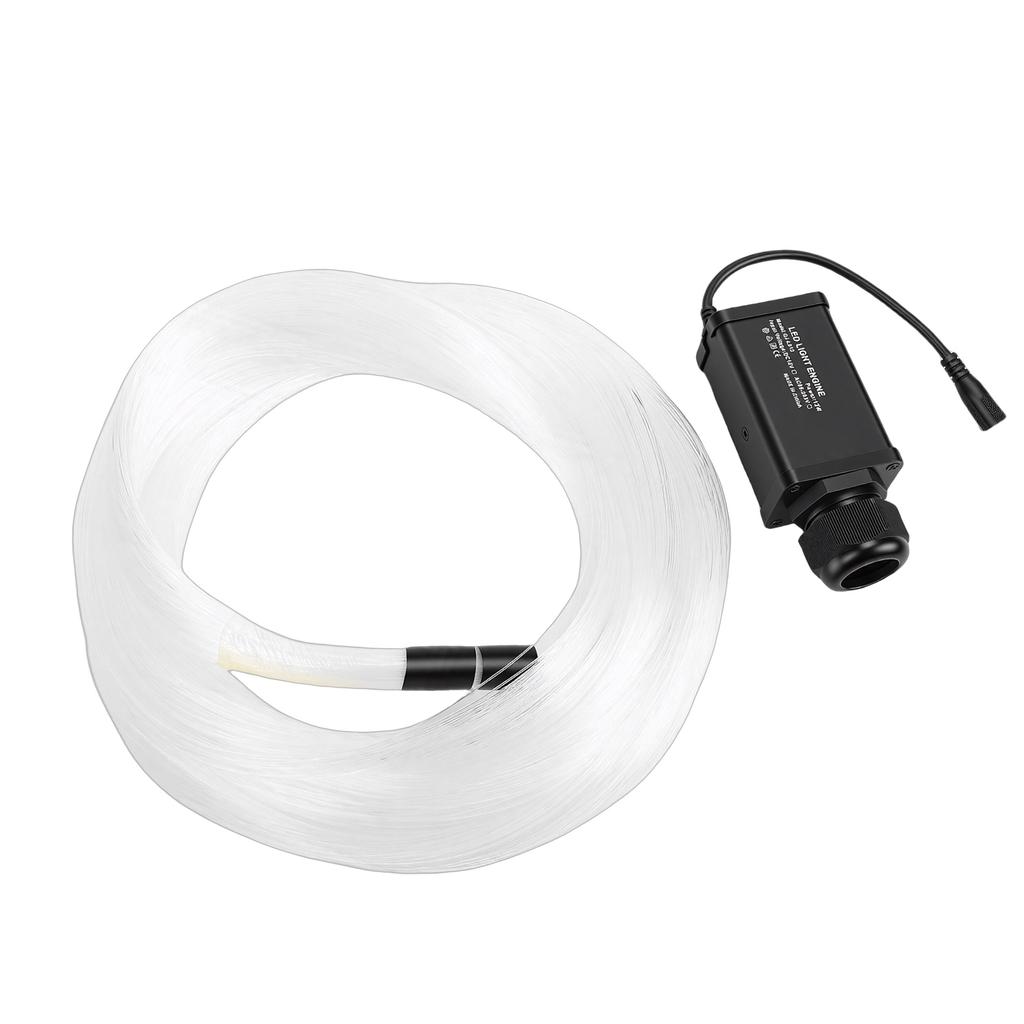 Fiber Optic Star Ceiling Light 12W Bluetooth App Control Sound Activated RGBW Fiber Optic Light for Car Home EU Plug