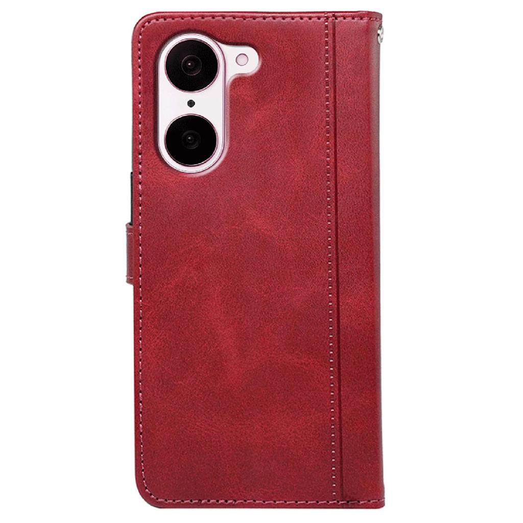 For OnePlus Nord CE5 5G/Ace 5 Racing 5G Case Calf Texture Leather Stand Book Style Phone Cover