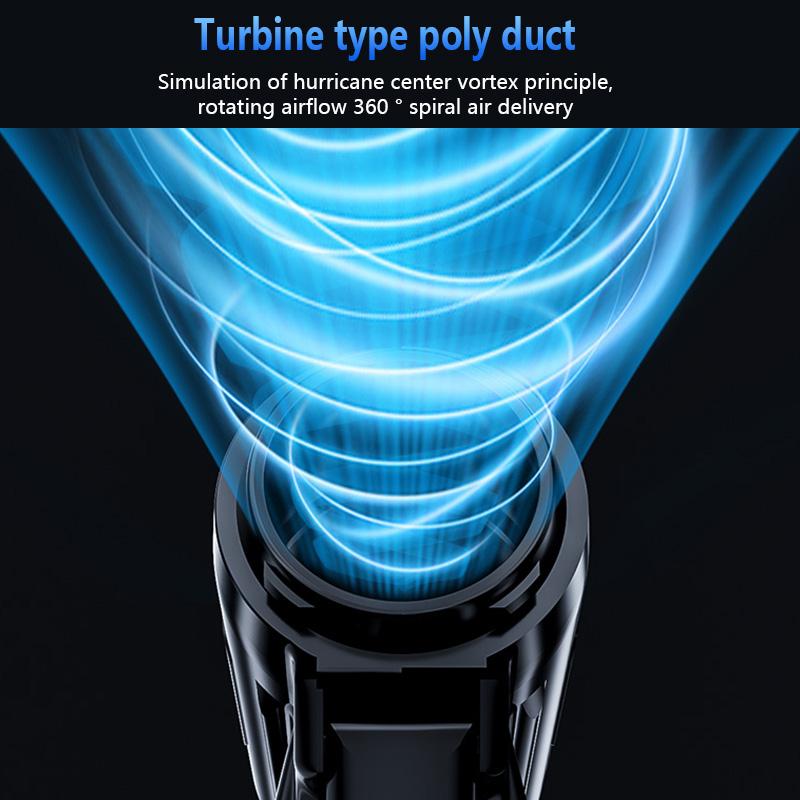 Ventilator Turbo Portabil Violent Nou 130000RPM Motor Fără Perii Viteză Mare Puternic Suflător de Îndepărtare a Prafului pentru Mașină Exterior Suflător de Praf pentru Mașină