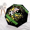1pc Buttercup Powerpuff Girls Automatic Opening/Closing Umbrella - Portable 3-Fold Design, 8-Bone Iron Frame Outdoor Umbrella - Ideal Gift for Fa
