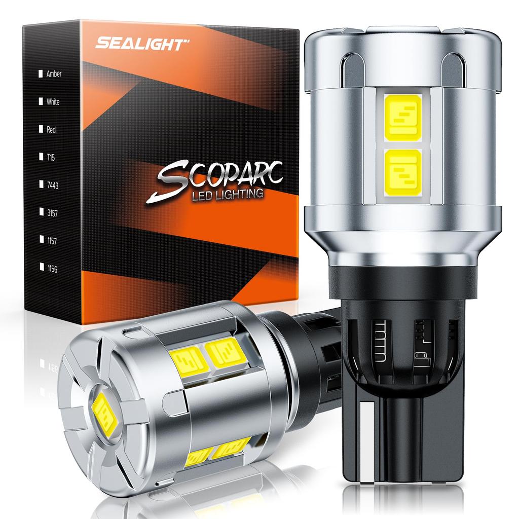 SEALIGHT T16 LED Back Lamp, Backward Light, Explosive Light, 912, 921, 6500K, Non-Polarity, Heat