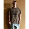 Retro Motorcycle Short-Sleeved T-Shirt for Men, Summer Trendy Brand Pure Cotton Base Shirt, Foreign Trade Men's Clothing, All-Cotton Printed T-Shirt
