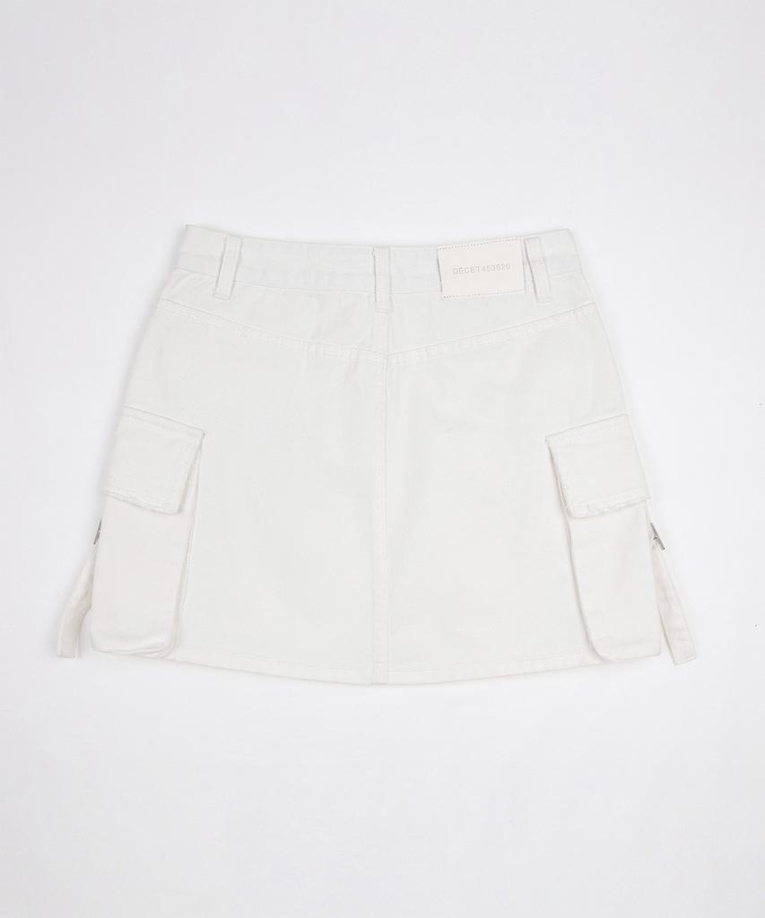 Deketeuumeon Cargo Mini Skirt Dcsk004Ivory