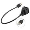 Car Wire USB Outlet Extension Male To Female Multiple Protection 12V‑30V Input Replacement for Camry Prius