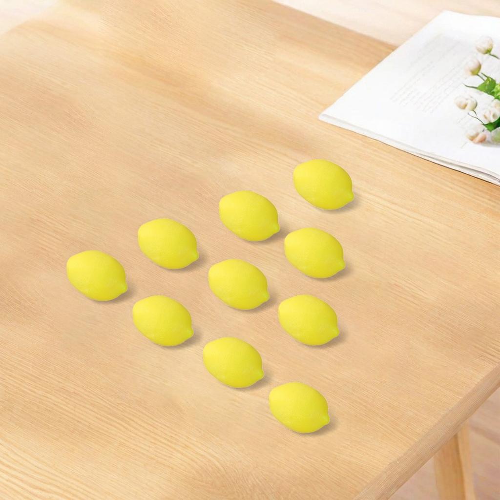 Artificial Lemon Decor Fake Lemon Props Foam Fruit Model