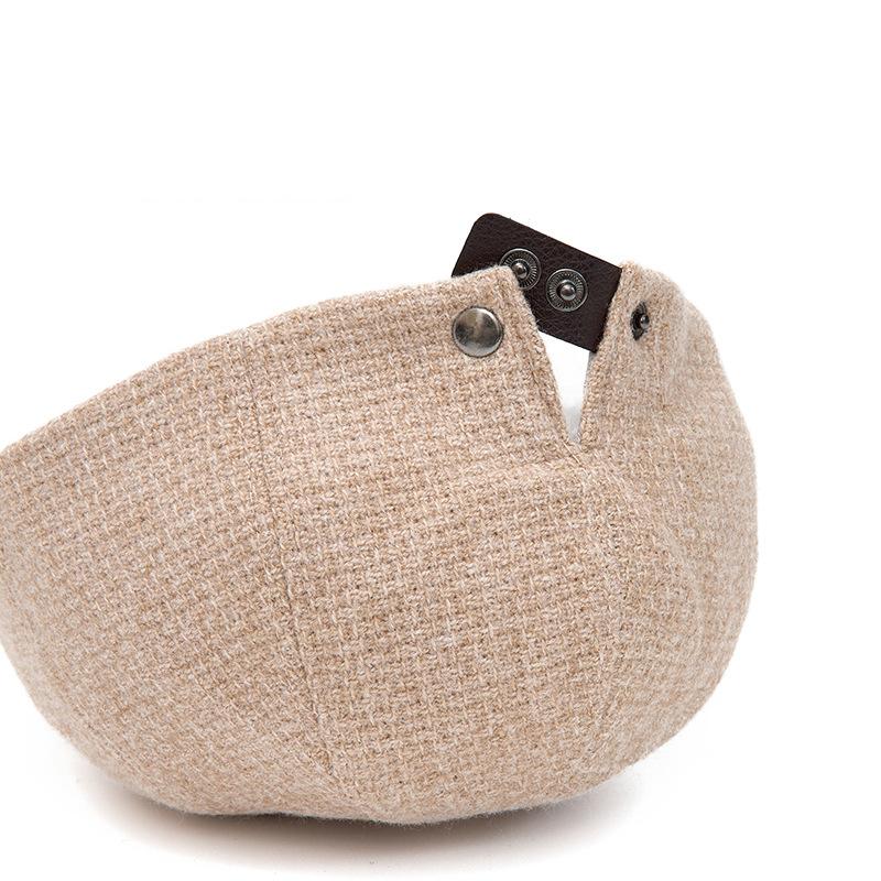 Autumn Winter Warm Beret British Newsboy Cap Retro Octagonal Cap Men's Forward Cap Painter's Cap