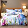 Butterfly Flower Queen Bedding Set Duvet Cover Set Bedding Digital Printing Bed Linen King Size Duvet Cover Set Bedding Set