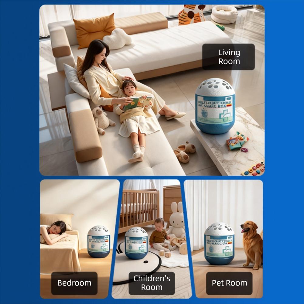 1/2pcs Air Magic Box, Indoor Air Purification Dust Removal Magic Box,Automatic Dust-Sucking for Home Office Bedroom Kitchen
