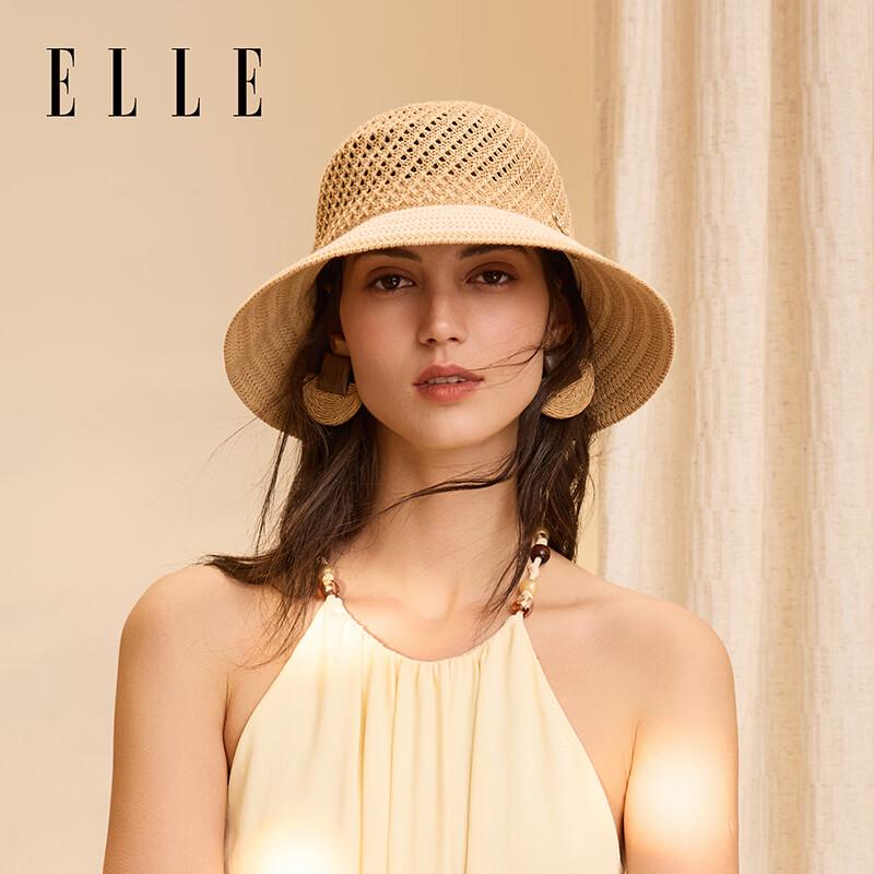 ELLE Women s Summer Crocheted Sun Hat One Size (56-58CM)