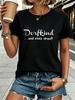 Village Child And Proud Of It Letter Print Tshirt Short Sleeve Crew Neck Casual Tees Tops For All Seasons Unisexs Clothing Female