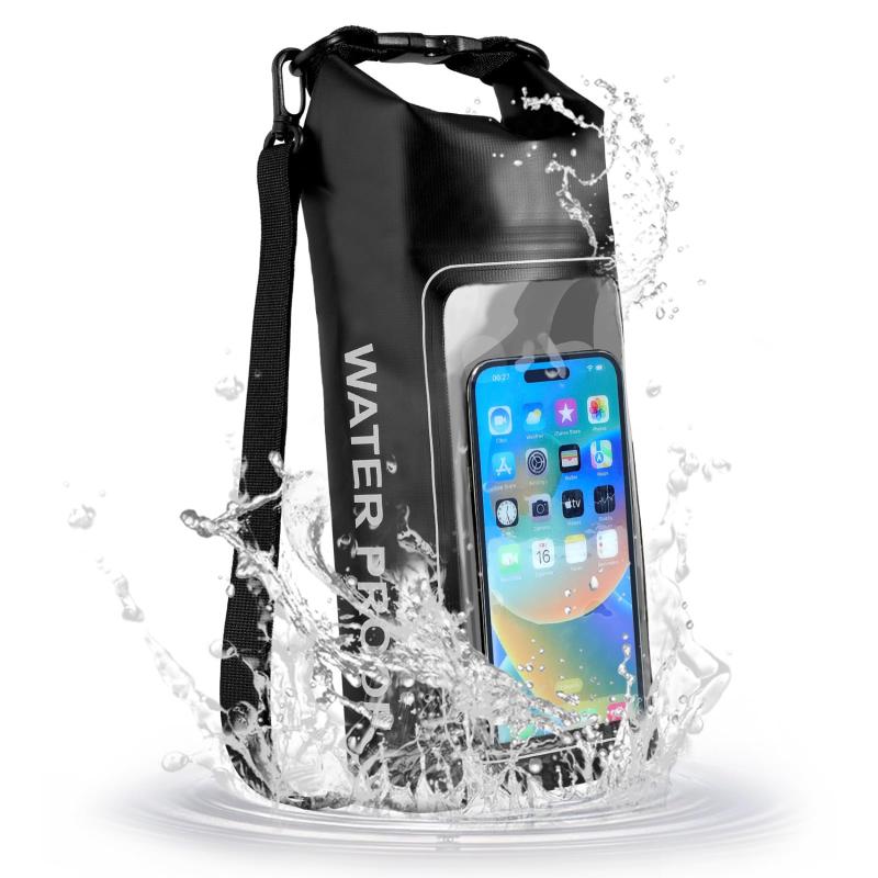 1pc 2L Dry Bag Touch Screen Waterproof Mobile Phone Bags For Trekking Drifting Rafting Surfing Kayak Outdoor Sports Bags Camping