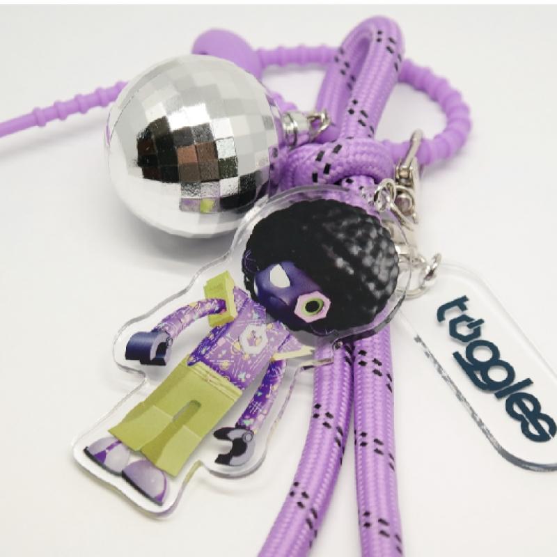 Toggles 05 Disco Full Body Keyring