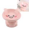 Cat Food Bowl Elevated for Dog Ceramic Cute Cartoon Animal Piggy Shape Tip Proof Home Multifunctiona