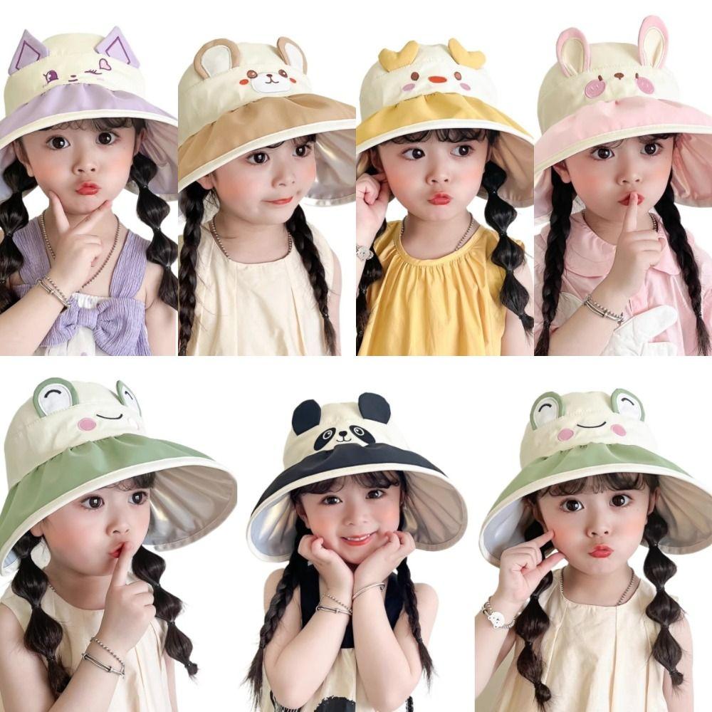 Empty Top UV Protection Hat Thin Design Fisherman Cap Fashion Design Children's Caps  Travel