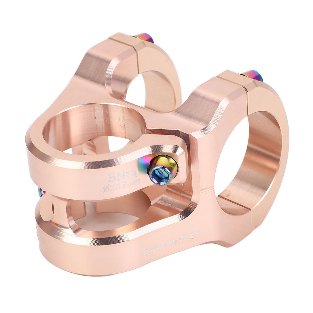 31,8x35mm Fahrradvorbau Aluminiumlegierung CNC Leichtgewicht Kurzer Lenkervorbau für DIY Mountainbiking Ti Farbe