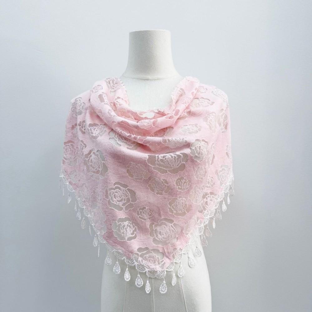 Vintage Bandanas for Women Cute Sweet Headscarf Shawl Lace Flower Hair Scarf Shawl  Photography