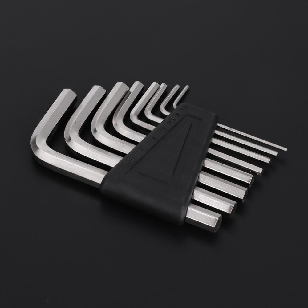 16PCS 1.5-6mm Hex Key Set Silver Hex Wrench Set Allen Key Wrench Set  For For instrument repair