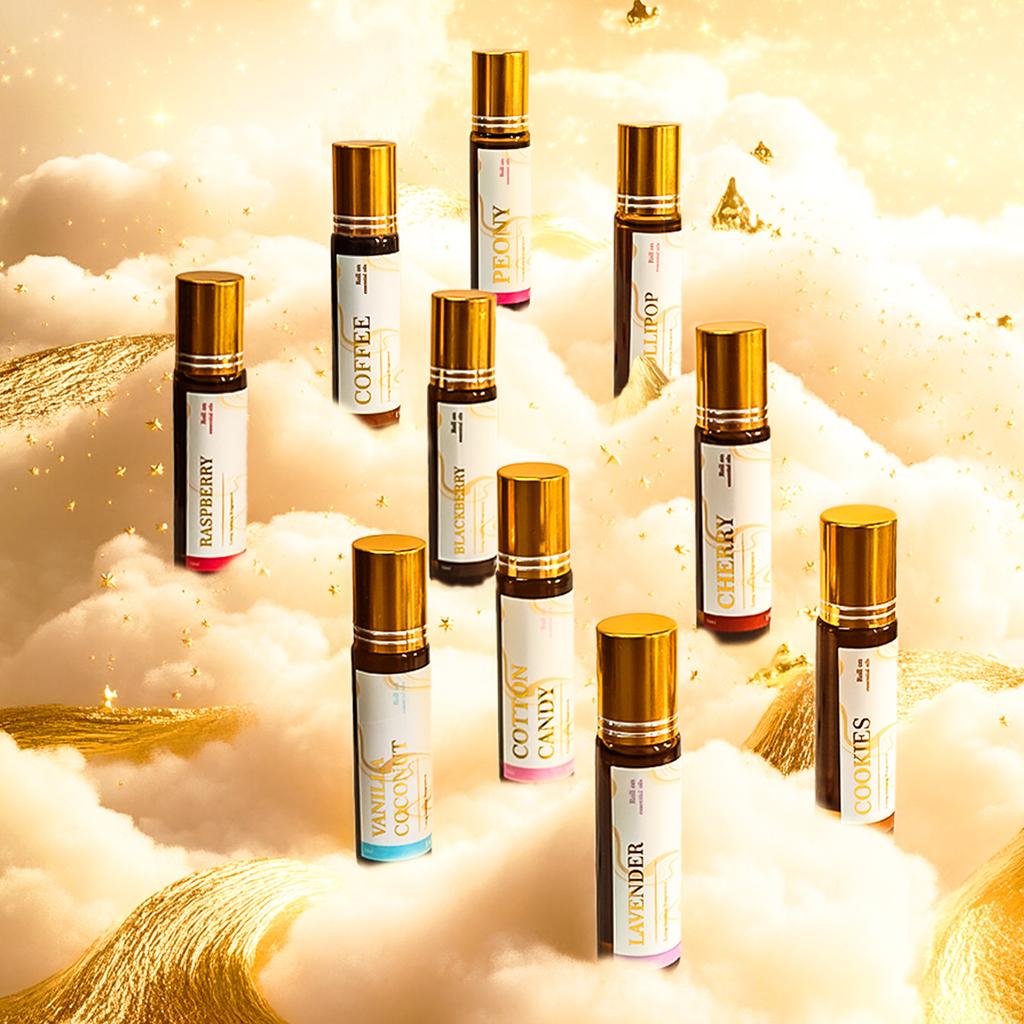 2PC/1PC Vanilla Coconut Cotton Candy Marshmallow Roll-On Fragrance Oils Long-Lasting Fragrance Gift To Friends