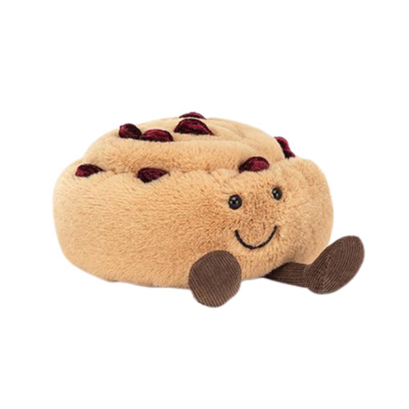 

JELLYCAT Fun Food Series Raisin Bread Soothing Doll Plush Doll 12cm Tall