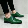 40-50 Men's Business Casual Leather Shoes 2026 Spring and Autumn Men's Snake Glossy Surface