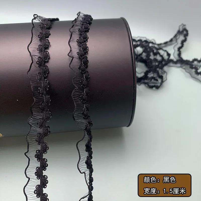 20meters/lot Elastic Colored Lace Organza Ribbon DIY Clothing Curtains Handmade Crafts Accessories Festival Gift Packaging