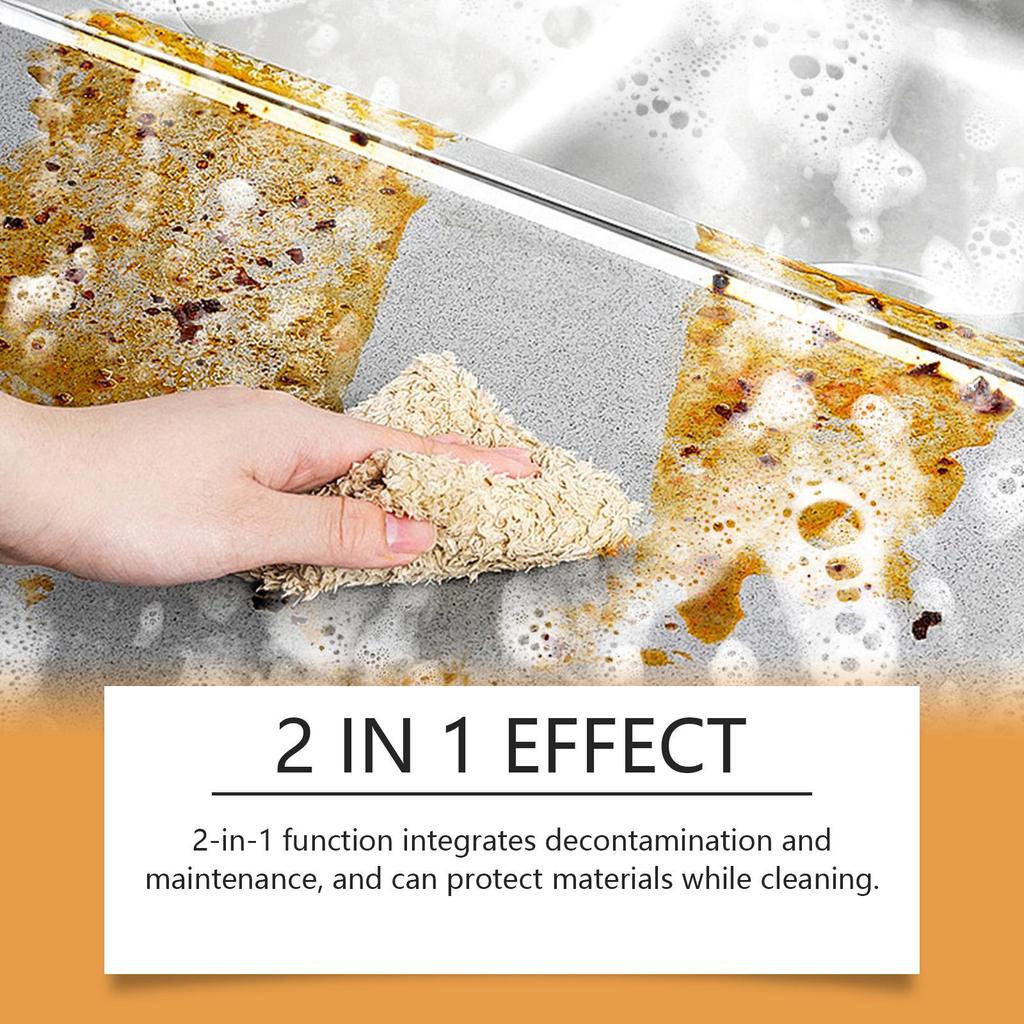 Kitchen Grease Cleaner Household Heavy Duty Grease Cleaner Kitchen Stovetop Stain Remover Foam Cleaner