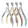 Professional D501 Stainless Steel Cuticle Nippers: Easy Hangnail and Dead Skin Removal, Double-Pronged Scissors for Manicures