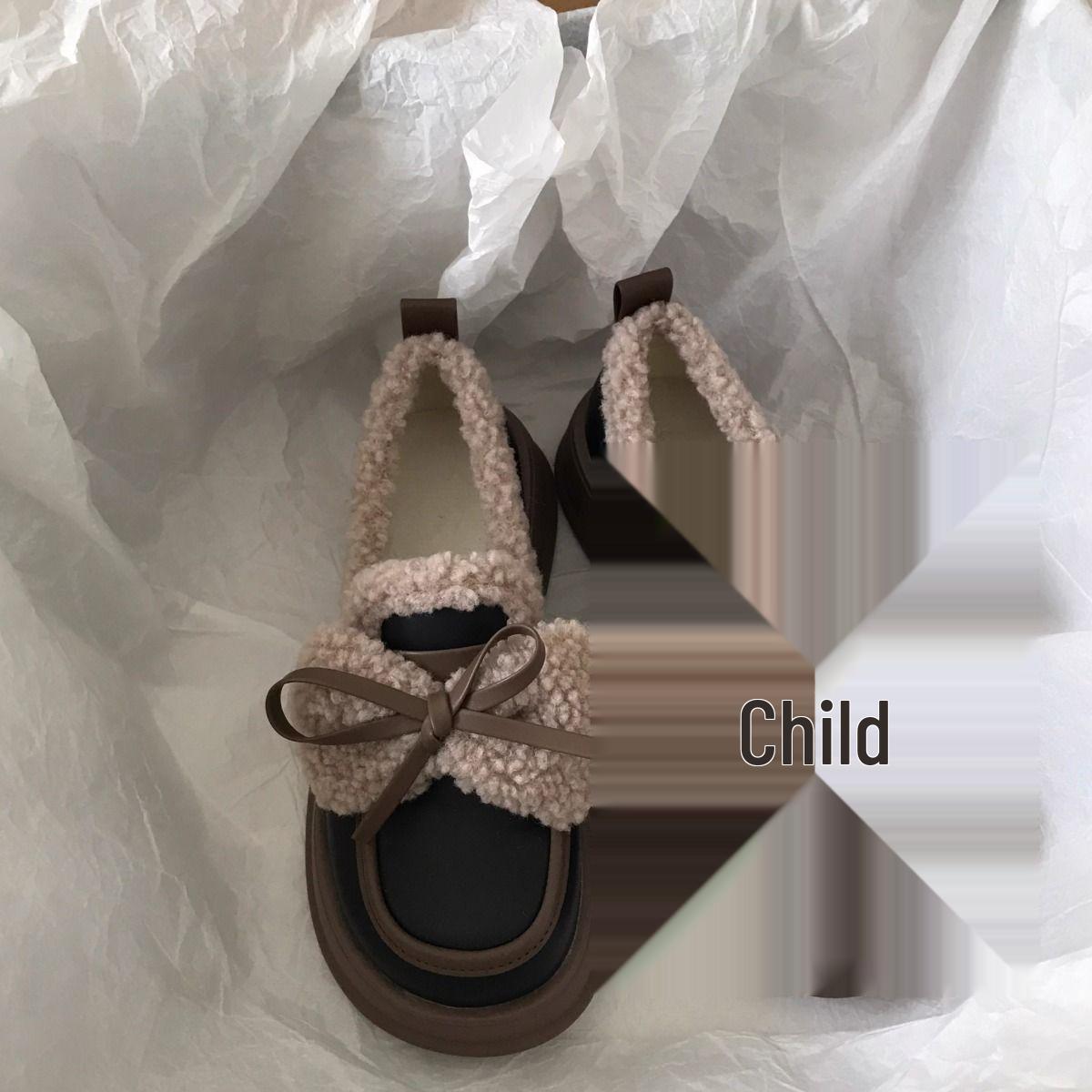 

Женские бархатные туфли Мэри Джейн на зиму – Толстая подошва, увеличивающие рост, с ретро-бантом 36 чёрный