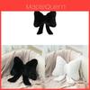 Modern Minimalist Black Bowknot Plush Sofa Cushion With Pp Cotton For Living Room Decor