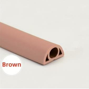 1Roll 1/3meters Floor Cord Cover Self-Adhesive Cord Protector Extension Wiring Duct Protector Electric Wire Slot Cable Manage