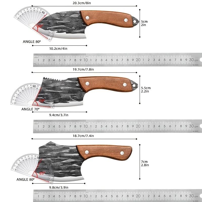 Kitchen Butcher Knife Stainless Steel Meat Cutting Fish Knife Hand Forged Boning Knife Sharp and Durable Chef Cooking Knife