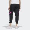Adidas Casual Lace-Up Sports Pants Women Bottoms Black GP5449