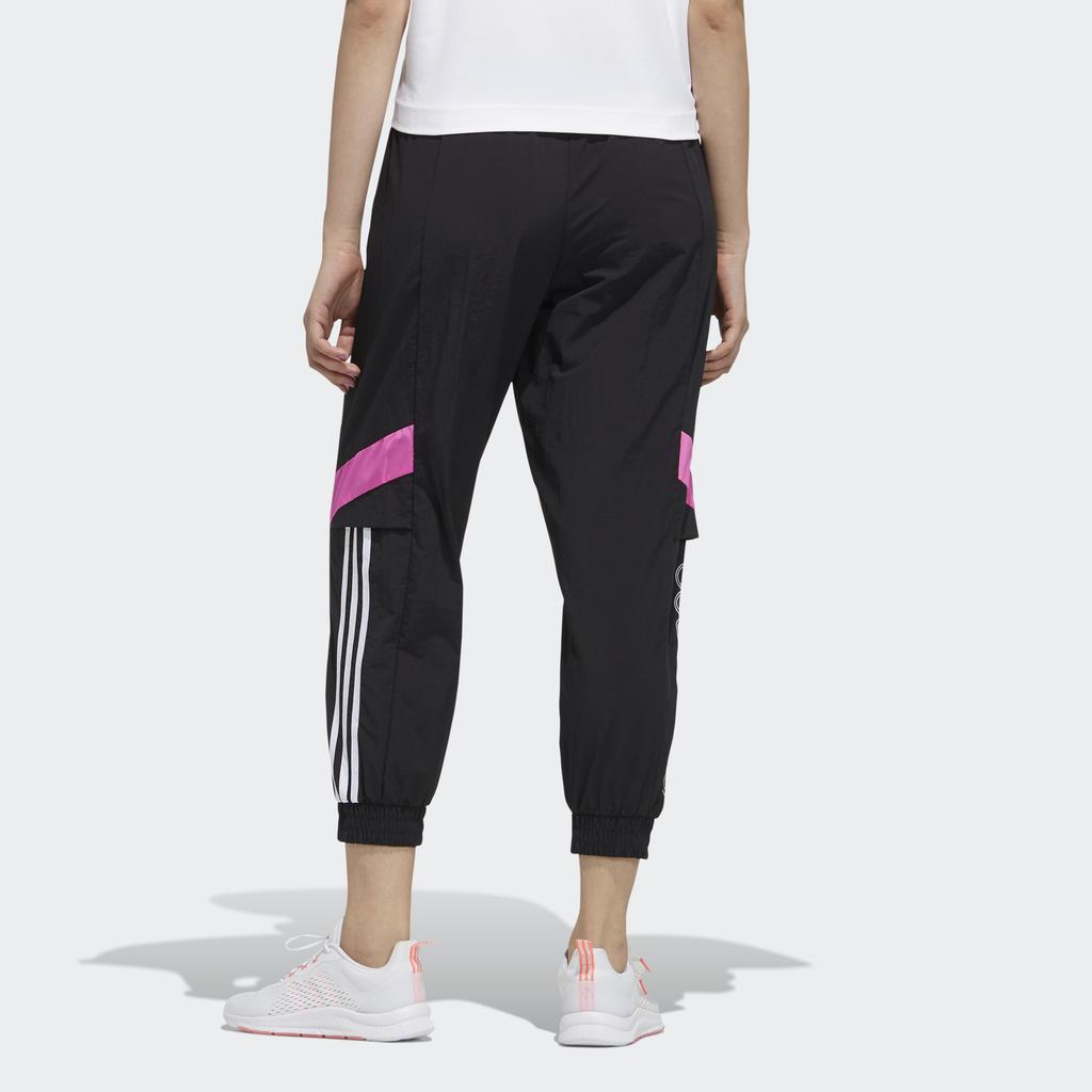 Adidas Casual Lace-Up Sports Pants Women Bottoms Black GP5449
