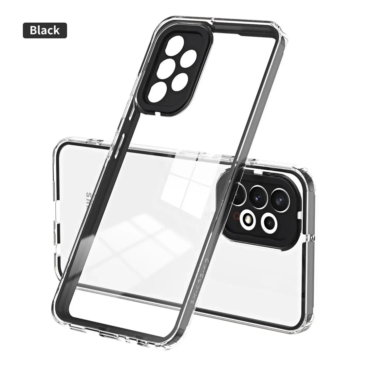 

Роскошный 360° ударопрочный 3-в-1 HD прозрачный чехол для Samsung Galaxy A55 A35 A25 A15 A05SE A73 A72 A54 A53 A52 A34 A33 A24 4G 5G A53 5G чёрный