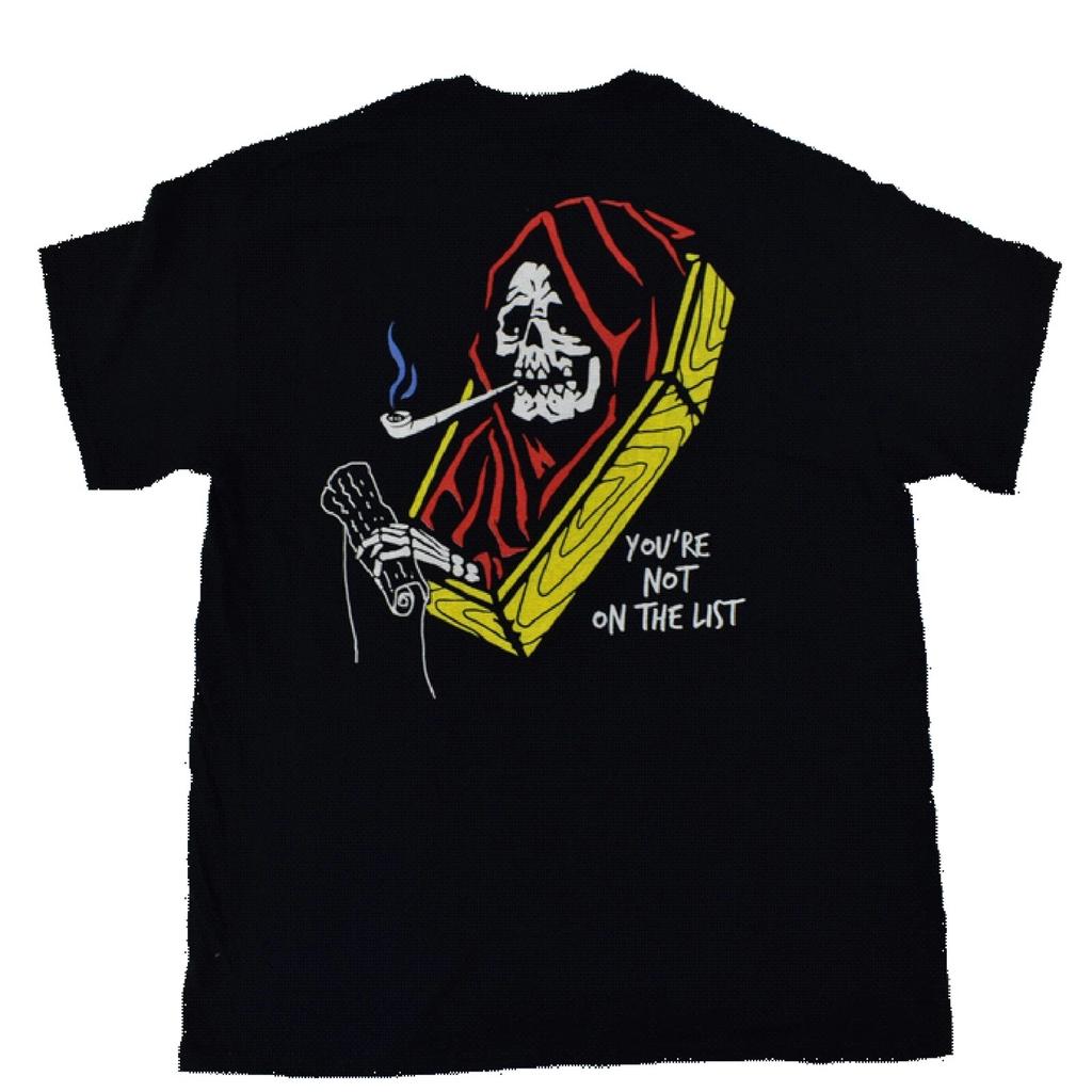 Cactus and Skull You're Not On The List Men's Black Graphic T-shirt Size M - NWT